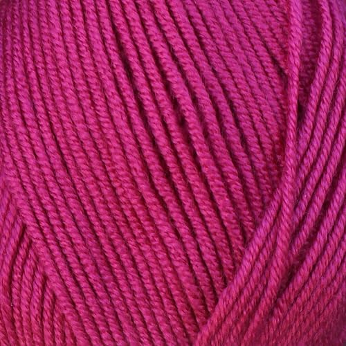 Image of Baby Dream Soft Yarn - 100% Acrylic, Premium Anti-Pilling, 3.5 oz (100g), 273 yds - Soft Yarn for Crochet and Knitting Projects (Fuschia)