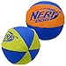 Nerf Dog Chewable Ball Dog Toy with Interactive X-Ring Design, Lightweight, Durable and Water Resistant, 6.5 Inch Diameter For Medium/Large Breeds, Two Pack, Orange/Blue & Green/Blue
