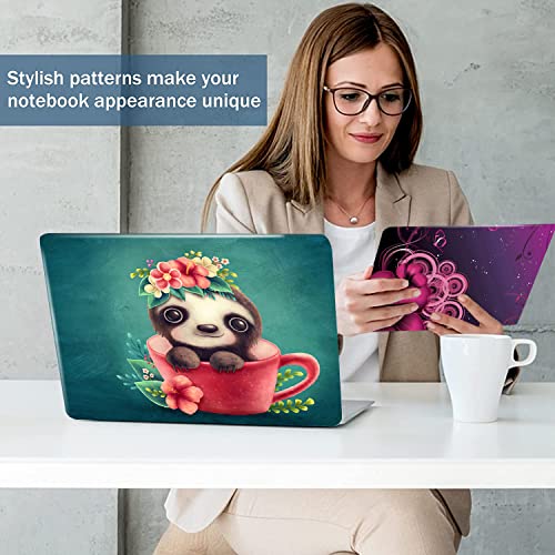 Cute Teacup Bear 12.1 13 13.3 14 15 15.4 15.6 Inches Personalized Laptop Skin Sticker Decal Universal Netbook Skin Sticker Reusable Notebook PC Art Decal Protector Cover by AORTDES