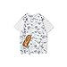 EXXE&OYYO Men's Shirt Camo Casual Tees Graphic Shark Ape Hip Hop Tees (white9,XXL,XX-Large)