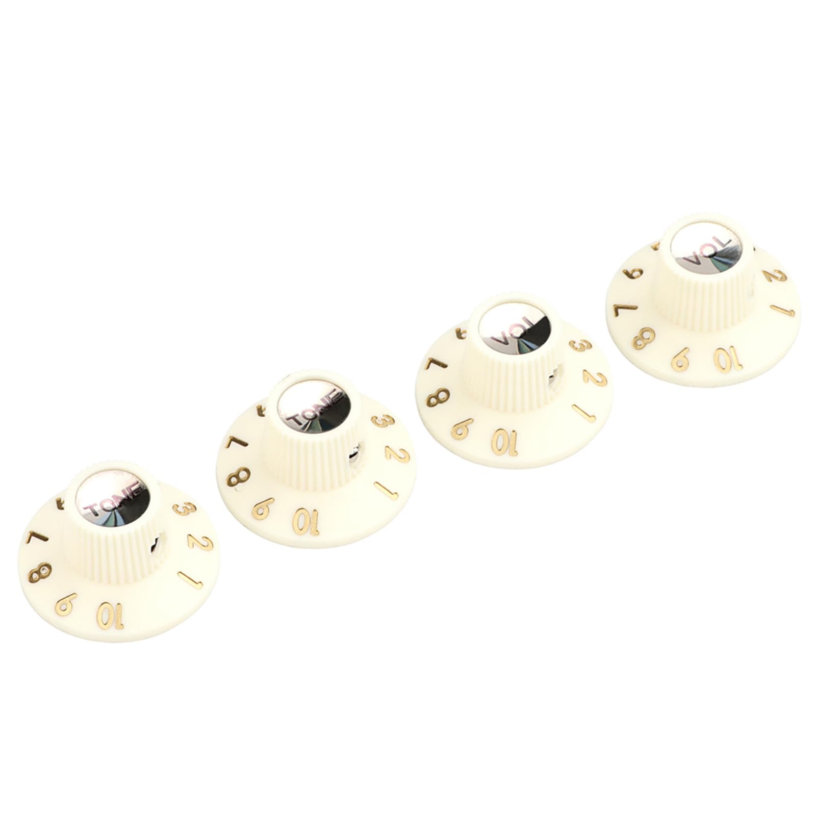 HUANGTNG 4pcs Top Hats Speed Control Knobs Electric Guitar Effect Knobs Volumes Tone Control Knobs Replacement Part