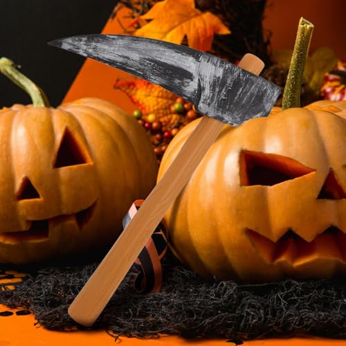 MAGICLULU Pickaxe Prop Halloween Realistic Prop Fake Foam Props Halloween Fake Weapo Toy Halloween Party Butcher Costume Accessories - Image 5