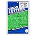 Graphic Products Permanent Adhesive Vinyl Letters and Numbers (183 Pack), 1", Green