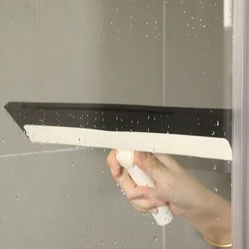 Miniatura 6 de Limpiaparabrisas, escoba escoba, limpiaparabrisas de baño de silicona de plástico, escoba de mano para el hogar y la cocina, mango de acero