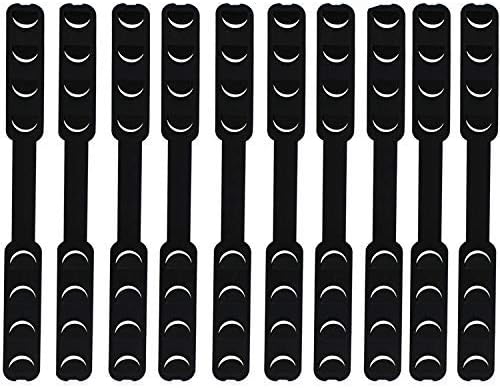 Mask Lanyard Strap - 10 Pack Adjustable Ear Pressure Relief Safety Holder for iPhone 6 Screen- Black