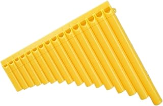 flauta de pan Flauta De Pan 16 Tubos En Clave C Para Principiantes Fácil De Aprender Resina 16 Tubos En Clave C Amarilla (Color : 2)