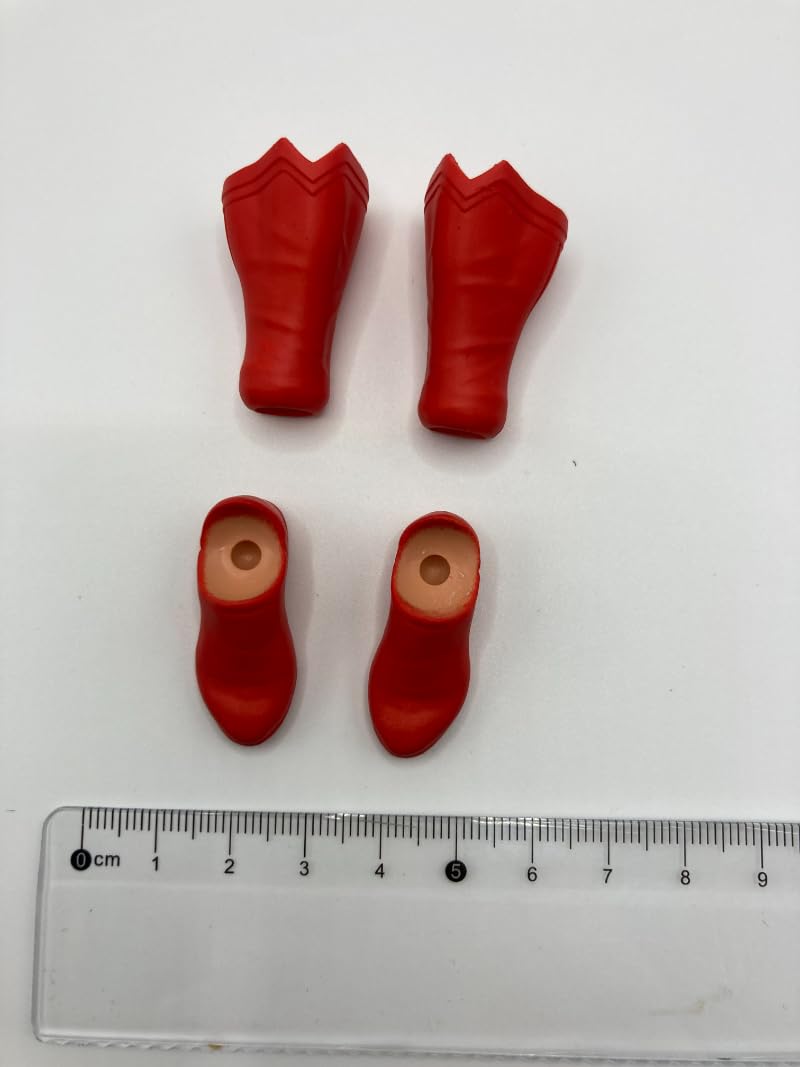 diyitoy 1/12 Scale Boots Model for 6'' Action Figure (red)