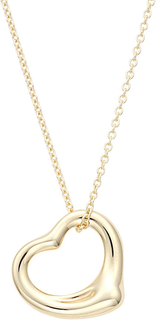 [ティファニー] TIFFANY 18KYG イエローゴールド エルサ・ペレッティ オープン ハート ペンダント ネックレス スモール 10667356 [並行輸入品]