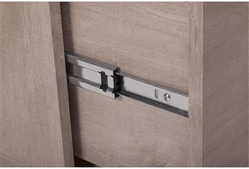 Miniatura 7 de Bush Furniture Key West - Escritorio para computadora de 54 W con almacenamiento, archivador lateral de 2 cajones y estantería de 5 estantes, color