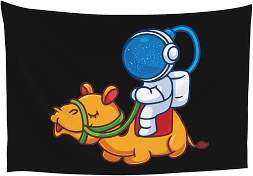 Miniatura 8 de LIFANGMI Astronauts Ride Camels Tapestry Wall Hanging 60x40 Inch Bedroom Living Room Dormitory Home Decoration Wall Tapestry