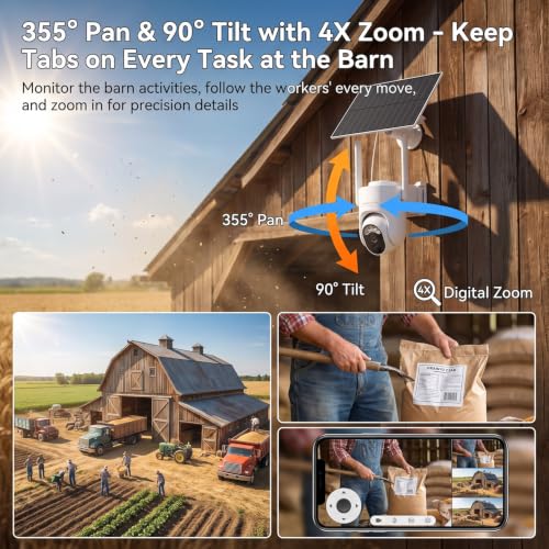 4G Cellular Security Camera Wireless Outdoor with 360 Day Free Data - image 6
