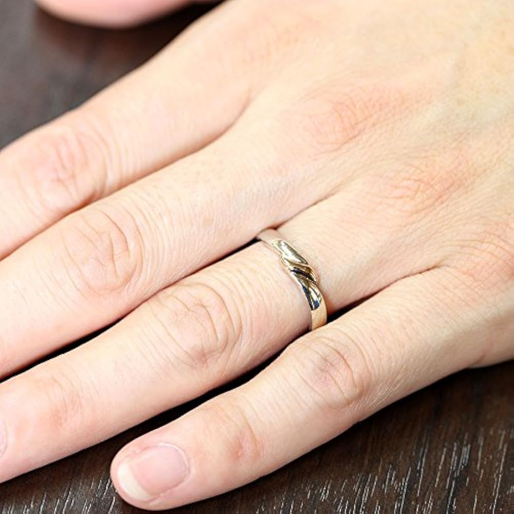 K18、Pt900 ring K18 / PT900 line ring - J_Products