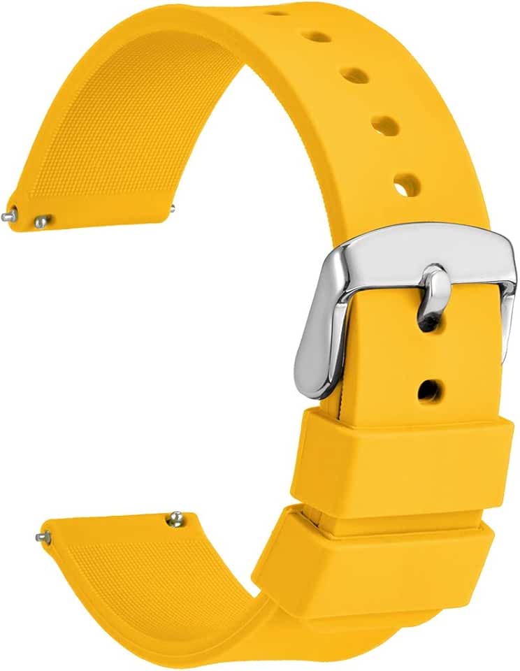 Yellow Watch Bands / Watches Clothing, Shoes & Jewelry