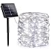 Toodour Solar String Lights 72ft 200 LED Solar Powered String Lights with 8 Lighting Modes, Waterproof Copper Wire Lights for Garden, Patio, Lawn, Landscape, Home Decor (White)