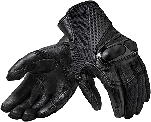FGS152-0010-L - Rev It Echo Leather Motorcycle Gloves L Black