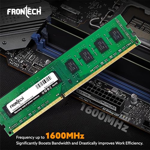 Image of Frontech DDR3 Desktop RAM | 1600 MHz | 4GB | Stable Compatibility | Data & Performance Protection | 3-Year Limited Warranty (RAM-0027)