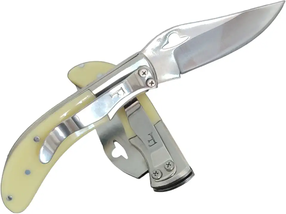 Canivete Ferreira Barretos 131 Aço Inox De Bolso Com Presilha, Pesca Camping Edc