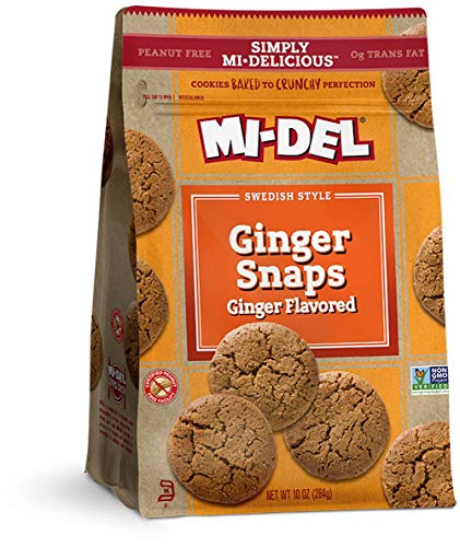 Mi-Del Cookies Ginger Flavored Snaps - Non Gmo Certified, 0G Trans Fat Swedish Ginger Snaps Cookies Old Fashioned (Pack Of 1) #TOP7
