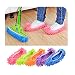 Produktbild RAILONCH 5 Paare Staubmopp Wischmop Bodenreiniger Hausschuhe Schuhreinigung, Mikrofaser Fuß Socken Fußboden Staub Schmutz Haar Reiniger Multifunktion (A)