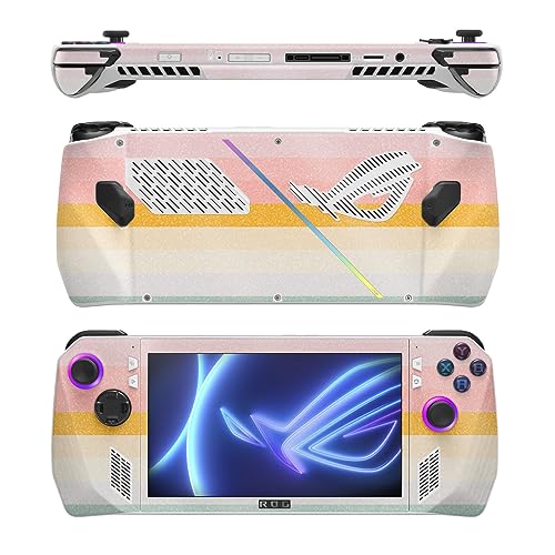 Image of MightySkins Glossy Glitter Skin Compatible with Asus ROG Ally - Horizon Stripes | Protective, Durable High-Gloss Glitter Finish | Easy to Apply