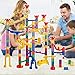 WTOR 190Pcs Marble Run Sets STEM Toys for Kids Boys Girls Educational Learning Marble Building Blocks Girl Boy Toy for Kids Children (22 Glass Marbles)