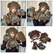 Fashion Bowknot Dog Cartoon Hat Scarf Gloves Set for All Age Adult Comfortable Handwear and Neckpiece for Winter Winter Accessories
