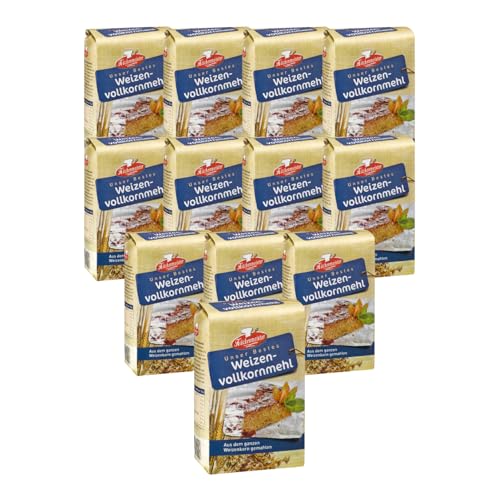 Produktfoto von BIELMEIER KÜCHENMEISTER Weizenvollkornmehl 12 Stück á 1kg Das hochwertige Getreide stammt von Landwirten aus der&hellip;