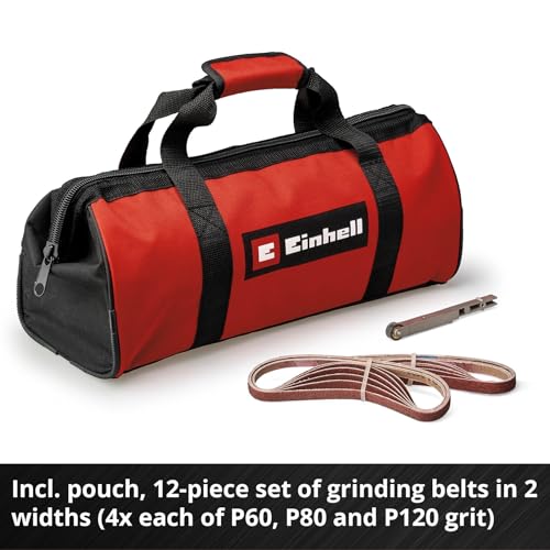 Einhell 4461010 Cordless File Belt Sander TE-BF 18 Li-Solo Power X-Change (18V, 250-1700 RPM, 3" x 18" Sanding Belts, 820 ft./min, incl. 3X 80 grit Sanding Belts, Without Battery) by Einhell - Image 4
