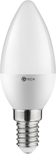 GTV Ampoule LED Flamme C30, Culot E14, 3W (Équivalent 26W), 260 lm, 3000K Blanc 