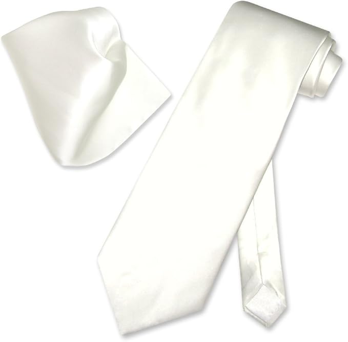 Amazon Biagioシルクソリッドオフホワイトアイボリーカラーネクタイハンカチメンズネクタイセット ネクタイ 通販