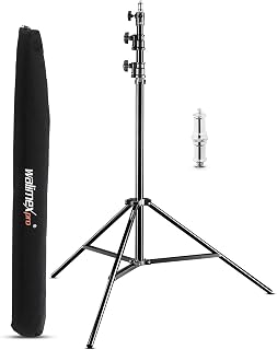 Walimex pro AIR 290 Deluxe stativo per lampada 290 cm - stativo con sospensione pneumatica, altezza massima 290 cm, capacità di carico 7 kg, stabile e versatile