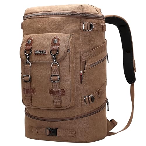 WITZMAN Canvas Vintage Rucksack Reiserucksack...