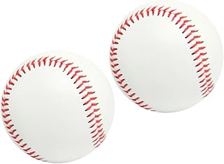 OHPHCALL Toys 2pcs Baseballs Adault Baseball for Softballs Training Sporting Batting Sports Rubber Baseballs