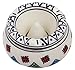 SouvNear 11.6 cm Moroccan Ashtray - Two-Piece Handmade Ceramic Small Ash Tray in Safi Design – Decorative Centerpiece for Home Office Table Patio Garden Indoor & Outdoor Décor – Smokers’ Gift
