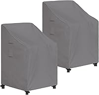 Vista 20 de Easy-Going Funda para Silla de Respaldo Alto para Exteriores Resistente a Rayos UV Funda para Silla de Patio Impermeable Funda para Muebles