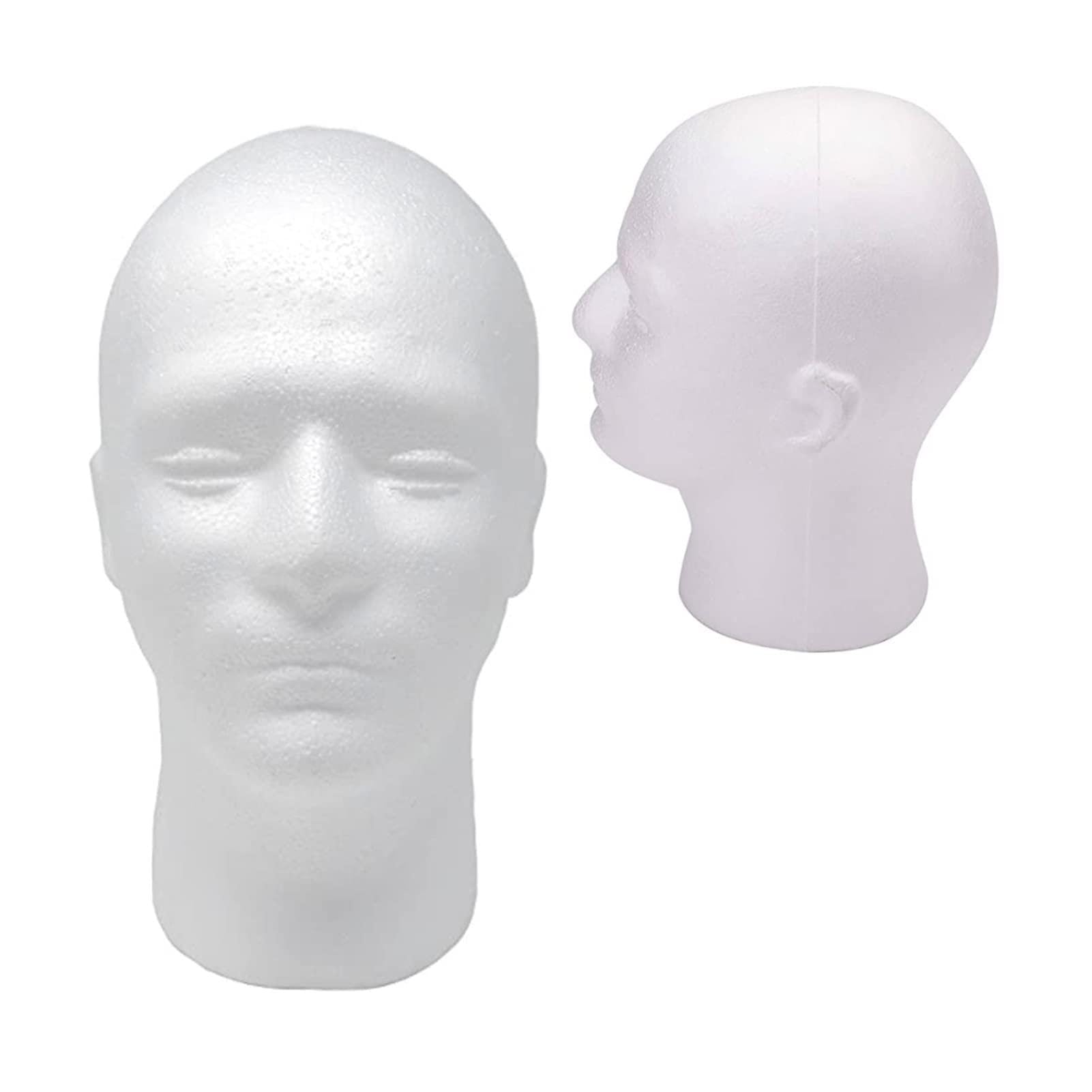 Męska piana głowa męska głowa model manekin głowa mężczyzna piana głowa peruka mężczyzna manekin głowy okulary peruka pokazuje głowę dotyk(White male head)