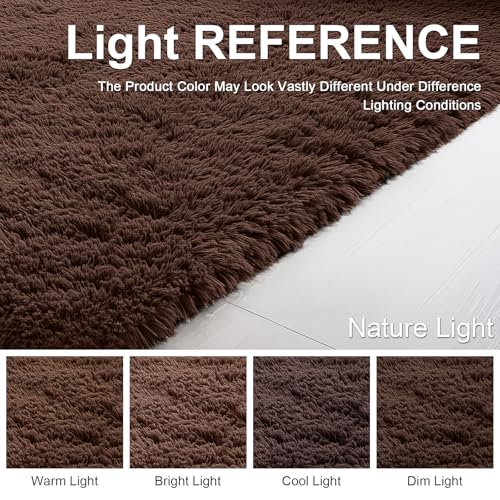 OLANLY 5x8 Fluffy Soft Area Rugs for Bedrooms Coffee Washable Rug by OLANLY - Used condition - Image 8