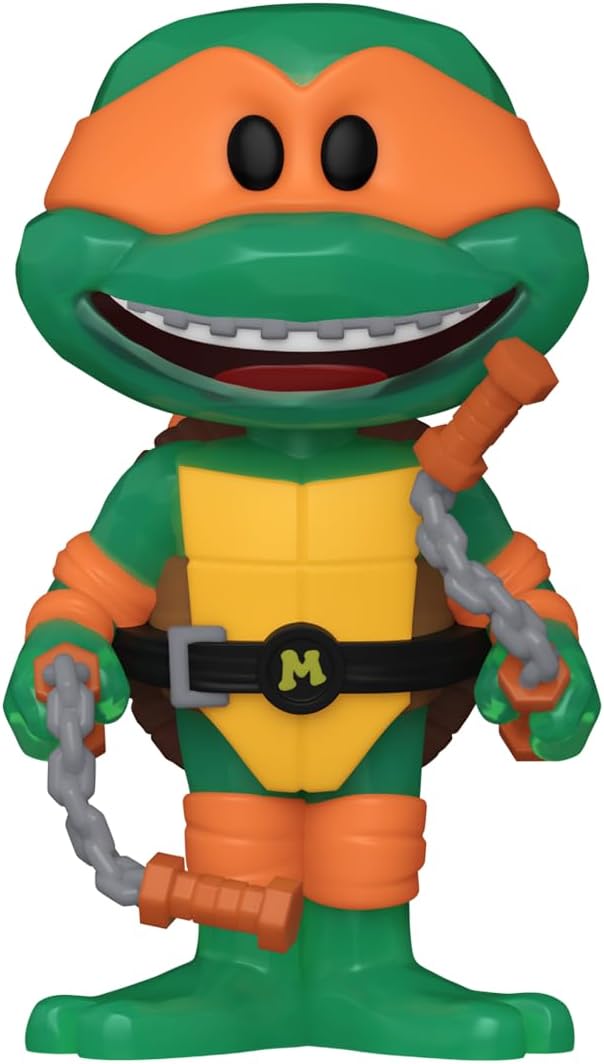 Funko Vinyl SODA: Teenage Mutant Ninja Turtles (TMNT) - Michelangelo - 1/6 Odds for Rare Chase Variant - Collectable Vinyl Figure - Gift Idea - Official Merchandise