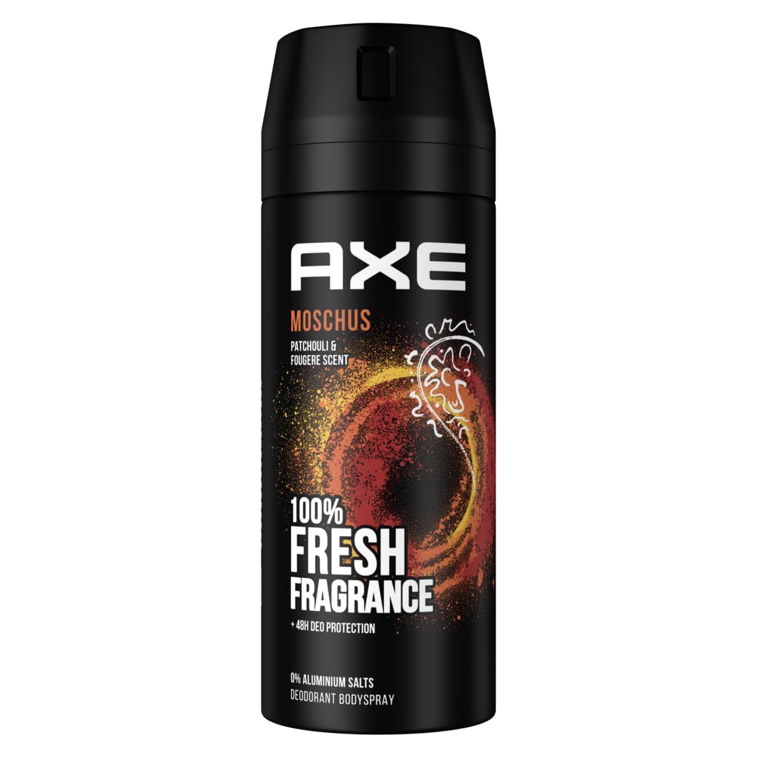AXE Desodorante en spray de almizcle, 8 x 150 ml, desodorante en aerosol, desodorante para hombre, sin aluminio, para hombre