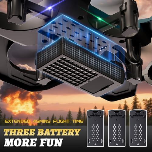 Image of 4DRC RC Airplanes Remote Control Airplanes with 3 Batteries, Foam RC Planes for Kids Adults Beginners 4-7 8-12 12-16, Remote Control Helicopter Fighter Jet Drones for Kids Adults, 360 Flip