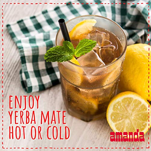 Yerba Mate Tee Amanda Elaborada 500g | Mate Tee Tradicional | Yerba Mate Tee Elaborada con palo loses Blatt 0,5 kg