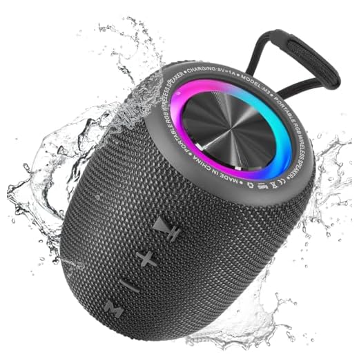 SENXINGYAN 20W Bluetooth Lautsprecher – Tragbare Musikbox mit 360° Stereo-Sound, LED-Lichtshow, IPX6 Wasserdicht, 16 Stunden Spielzeit, FM Radio/AUX/TF Unterstützung