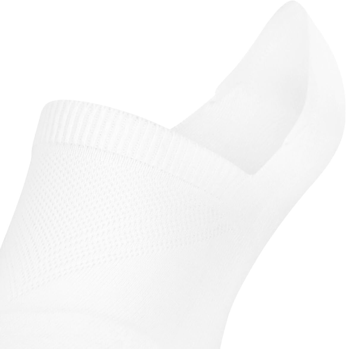 FALKE Unisex Cool Kick No Show Socks, Breathable, Cooling Effect, Polyester, Low Cut, Non Slip Heel Grip, Coolmax, White (White 2000), 5-6, 1 Pair - Image 5