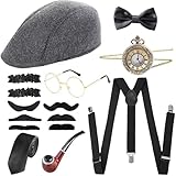 montre ted baker noeud papillon 【Grandes occasions d'application】 -le costume rétro rugissant 20s ensemble d'accessoires est idéal pour la fête à thème vintage,carnaval, bal de fin d'année, fête des années folles, fête de gangster des années 1920, fête de cocktail, fête de costume, mariage et fête de cosplay, facile à assortir avec d'autres vêtements de fête, ce qui rend vos costumes plus vintage et classique.