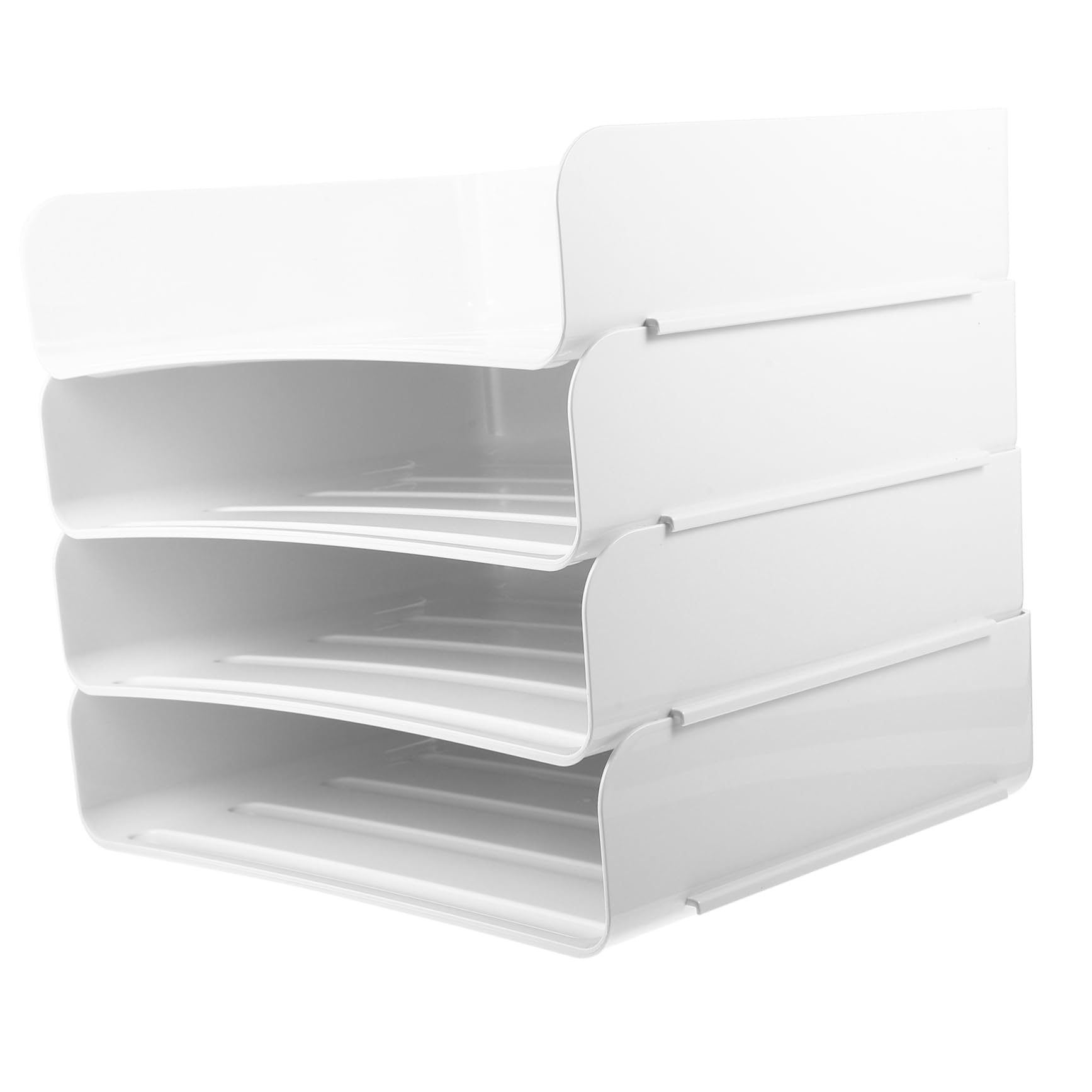 Porta Documenti Impilabile Strati Organizer Per Scrivania Vassoio Per File e Documenti Stabile e Pratico Per Ufficio e Casa