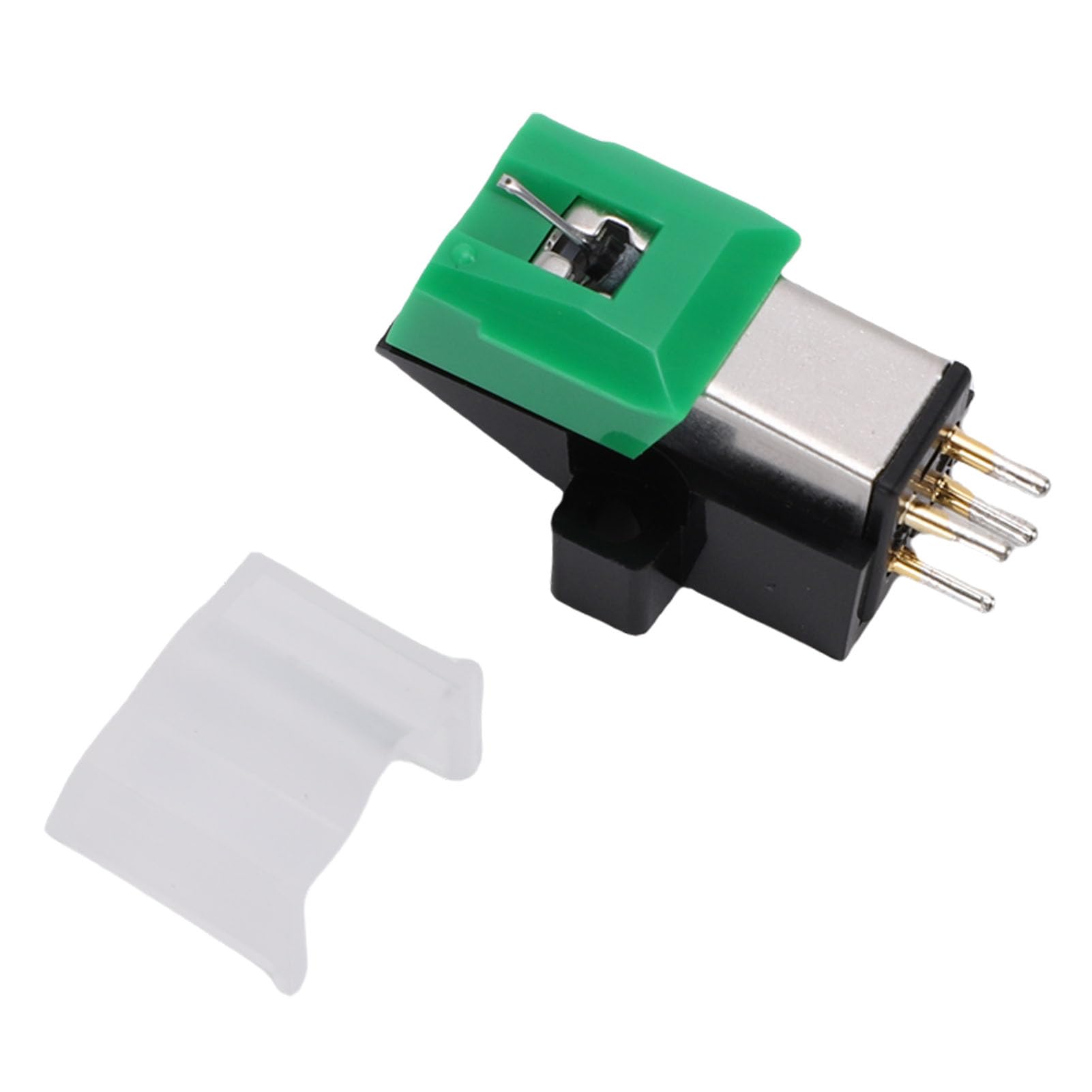 Cartuccia di Ricambio, Cartuccia Giradischi a Magnete Mobile MM con Ellittica per Giradischi AT, Braccio in Alluminio, Struttura a Doppio Magnete V, Punta Diamantata Premium