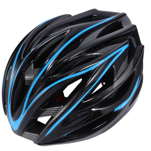 Casco de ciclismo unisex para bicicleta de carretera y montaña cómodo color azul