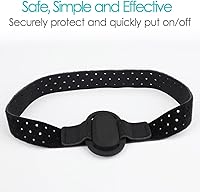 Vista 5 de Brazalete infantil para Dexcom G6, protector de transmisor de sensor transpirable de malla transpirable, banda ajustable, soporte flexible