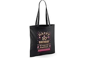 50th Birthday Gift Bag: Celebrate 50 Years with a Delightful Tote Bag!