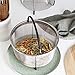 Prepmen Instant Pot Accessories Steamer Mesh Basket Stainless steel Good for cooking, boiling and frying Eggs, Vagetables and pasta, Fits a 8 quart pressure cooker (8QT)